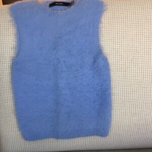 Angora-like sweater vest, XS